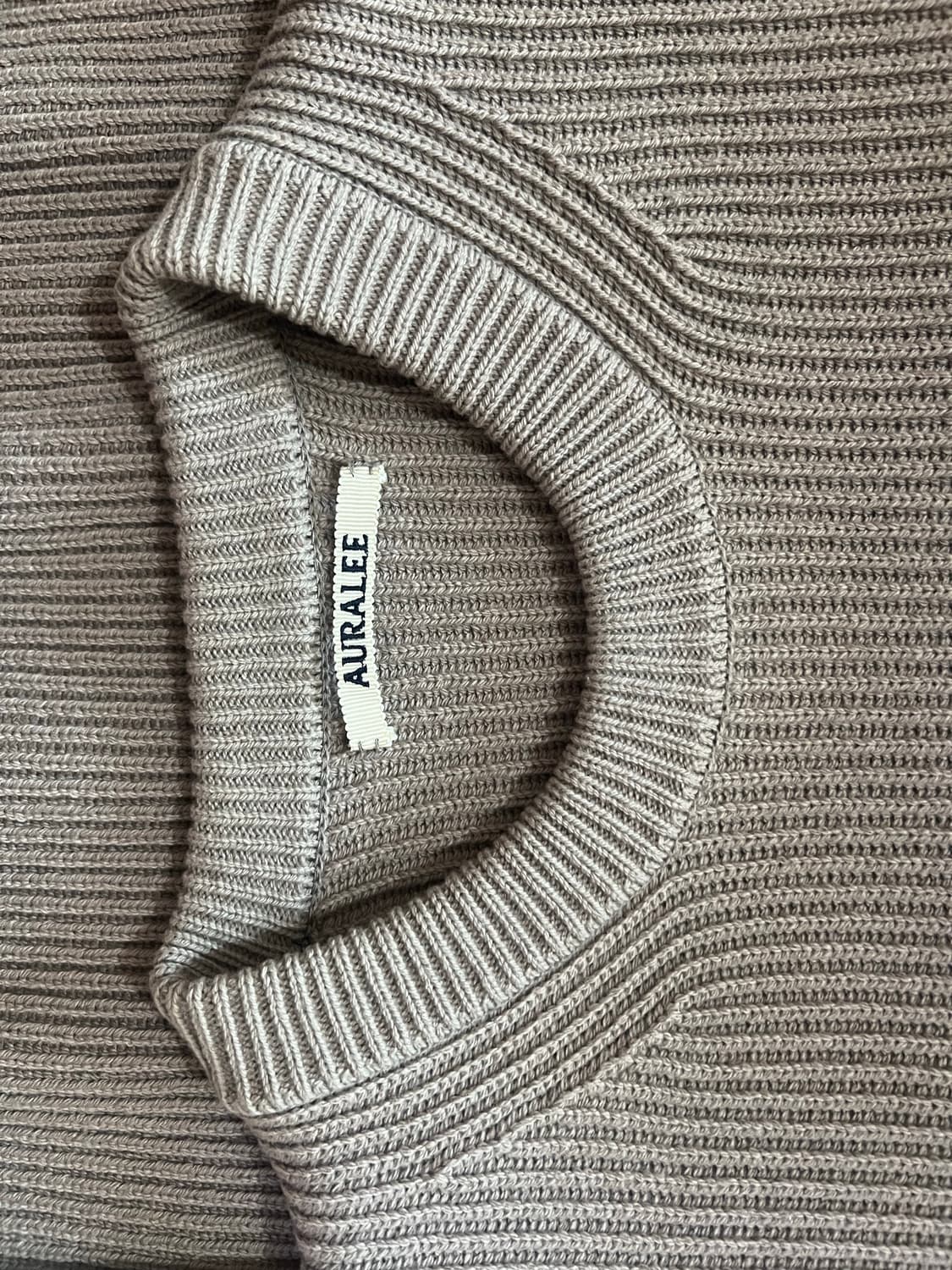 A20AP03RK 오라리 슈퍼 파인 울 립 니트 4 상품이미지3