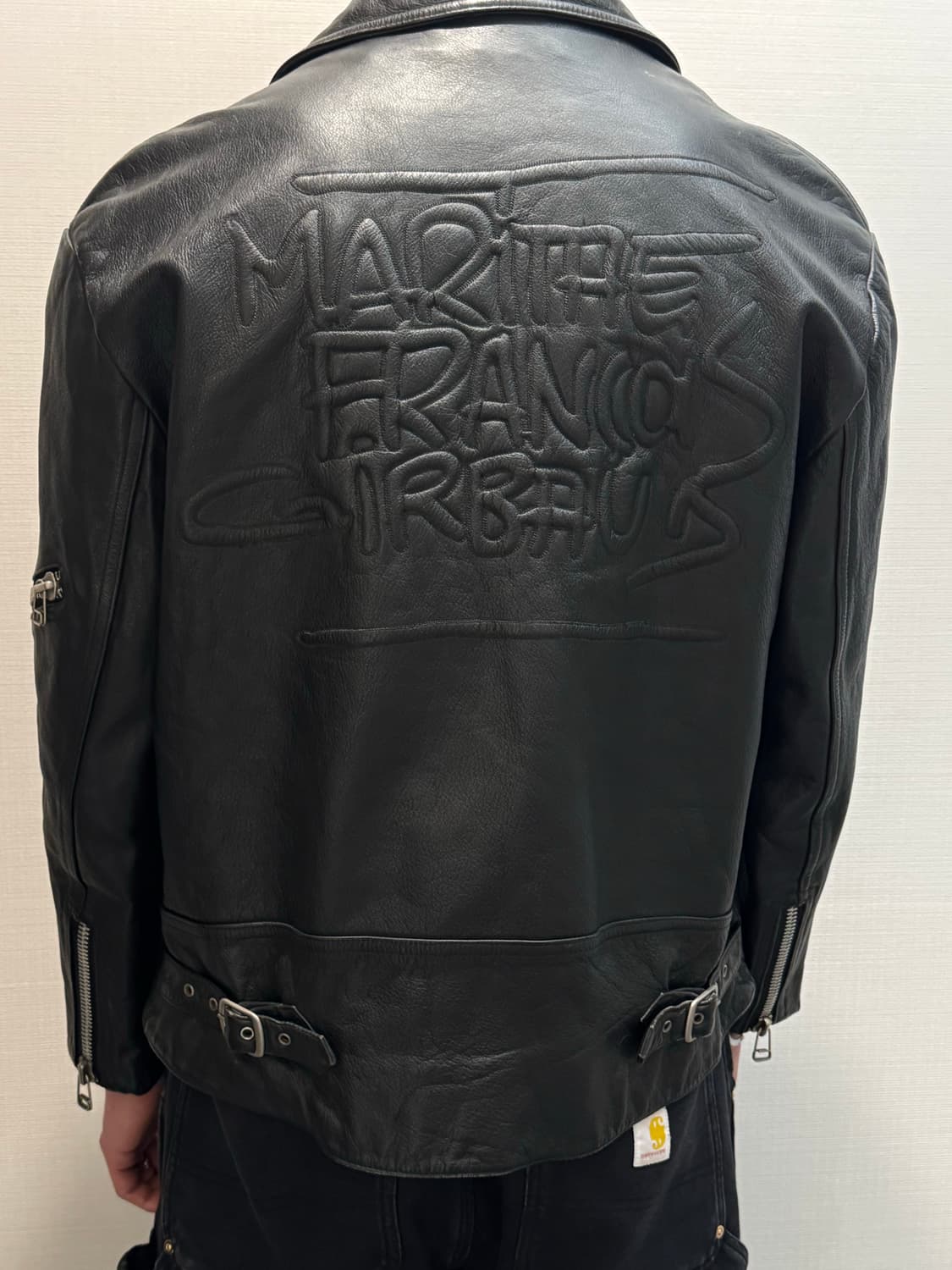 00s 마리떼 프랑소와 저버 레더 라이더자켓 상품이미지10