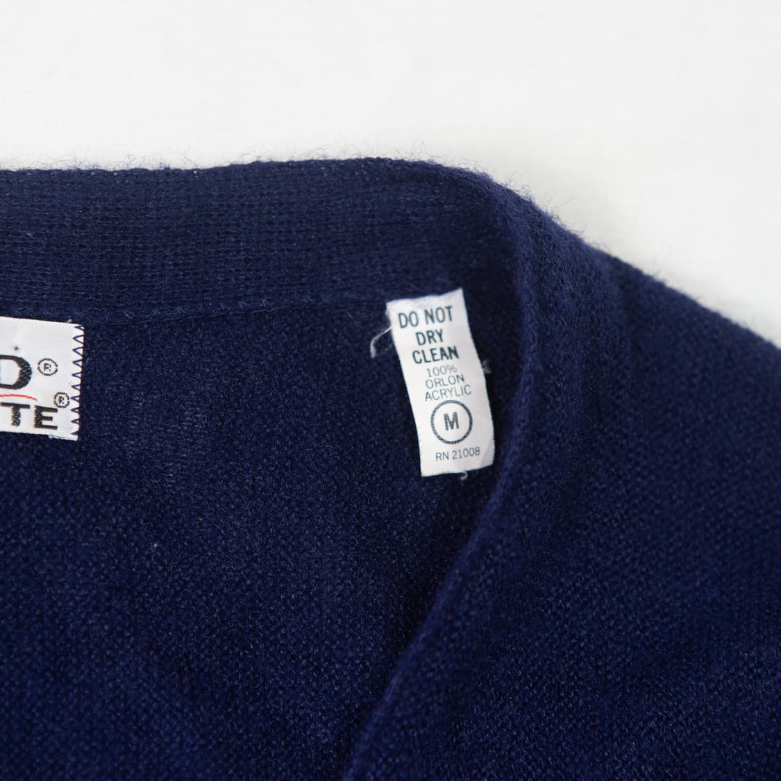 70s IZOD 라코스테 아크릴 가디건 네이비 상품이미지5