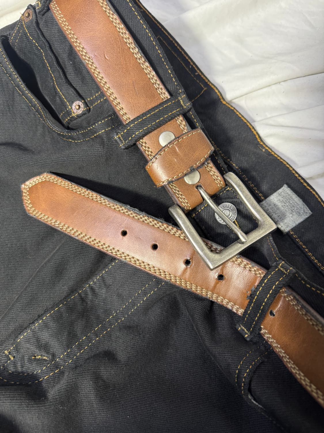 랭글러 레더 벨트 상품이미지3