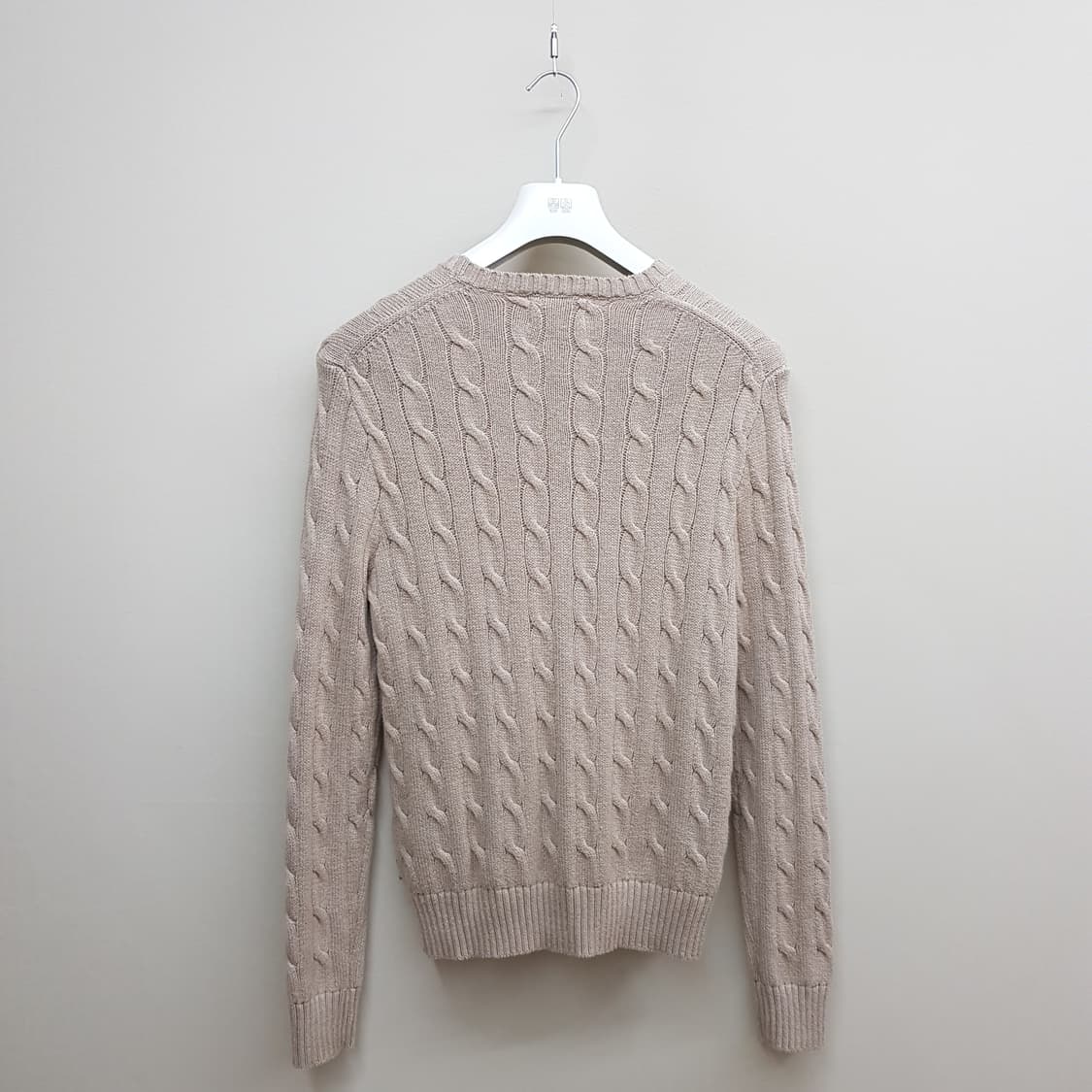 폴로 랄프로렌 케이블 코튼 라운드넥 니트 XS사이즈 상품이미지4