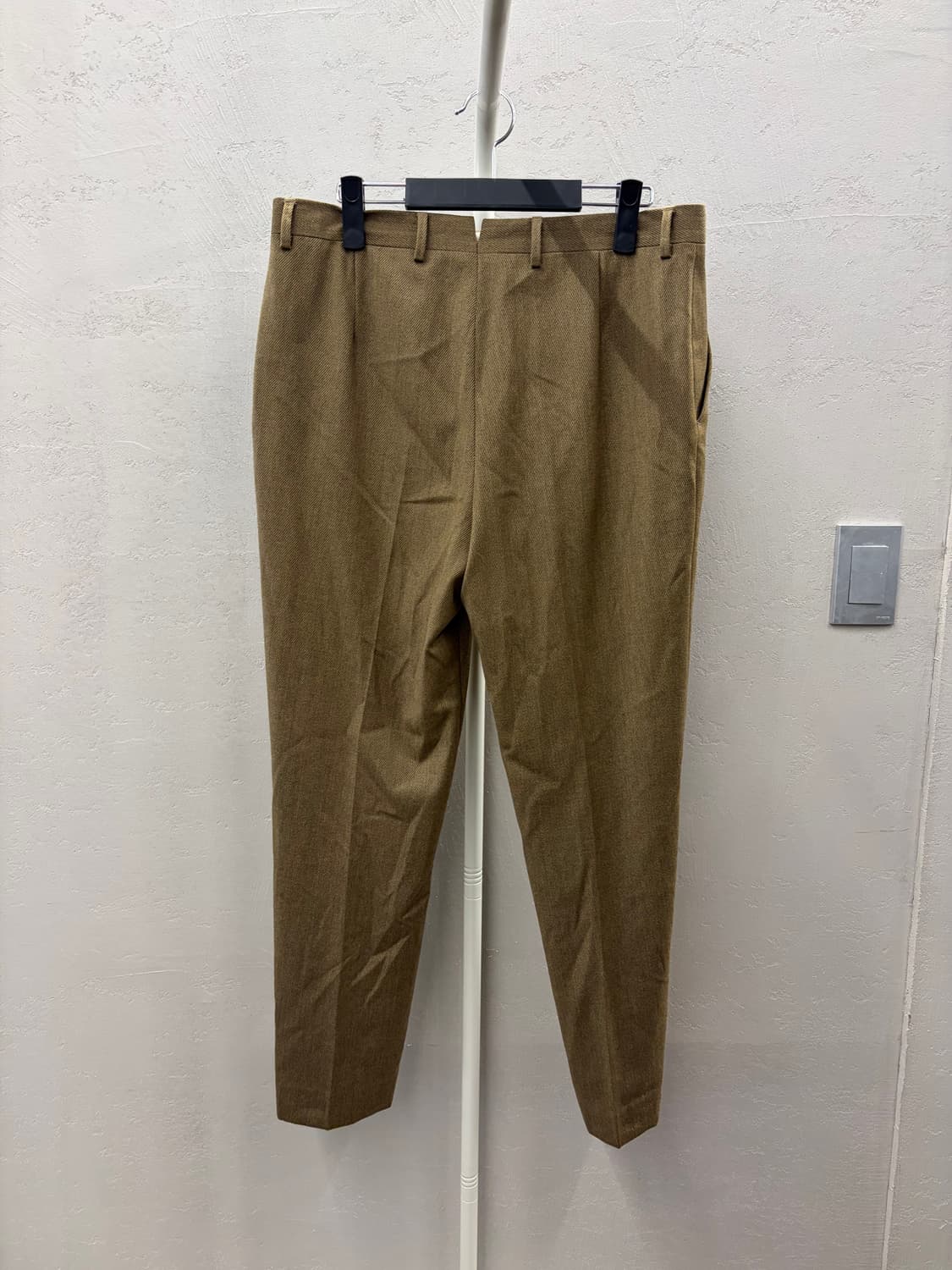 Luciano Barbera 이탈리아 울 슬랙스 브라운 팬츠 48 상품이미지4