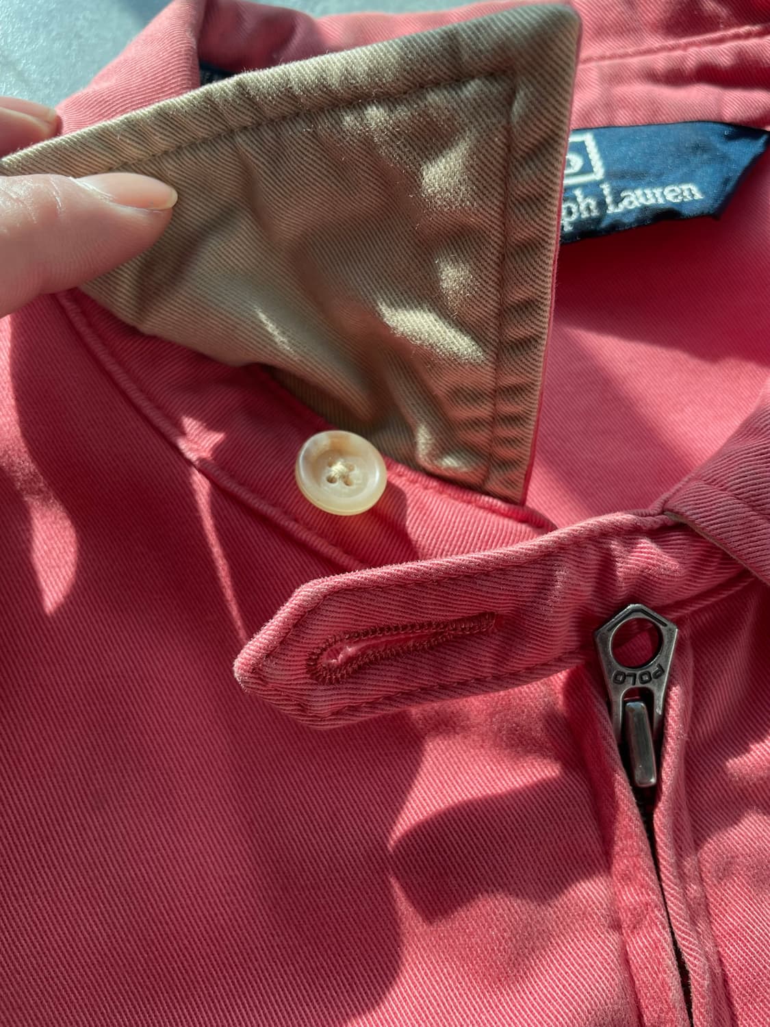 폴로랄프로렌 코랄핑크 헤링턴자켓 상품이미지9