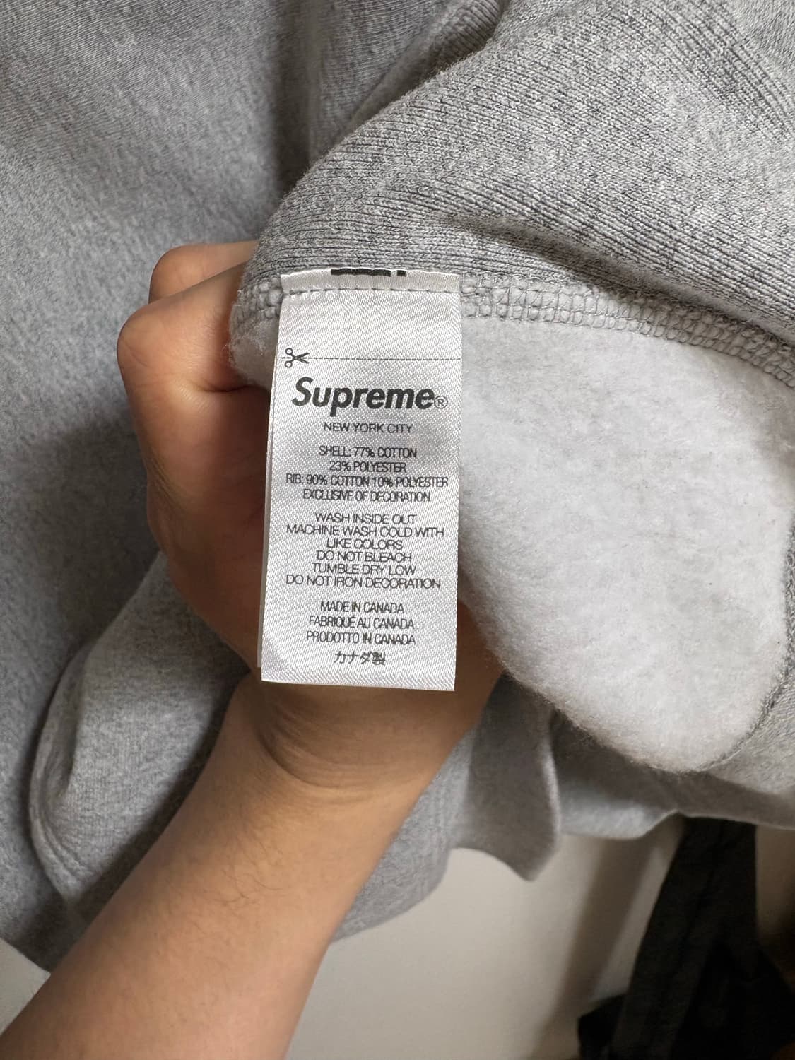 [XL] 슈프림 박스로고 후드 헤더 그레이 (25FW) 상품이미지4