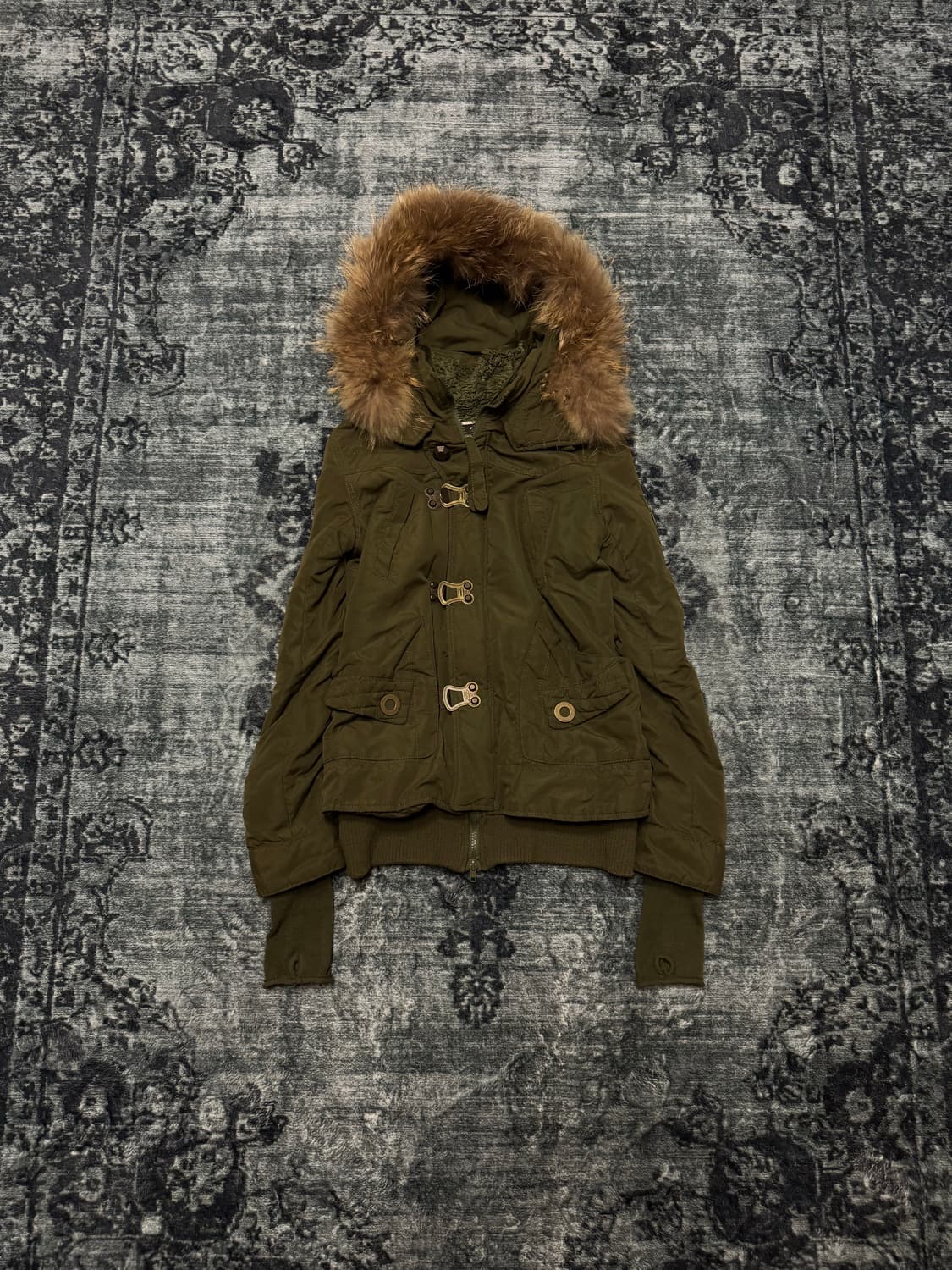 Sly 00s archive trimming fur military ja 상품이미지1