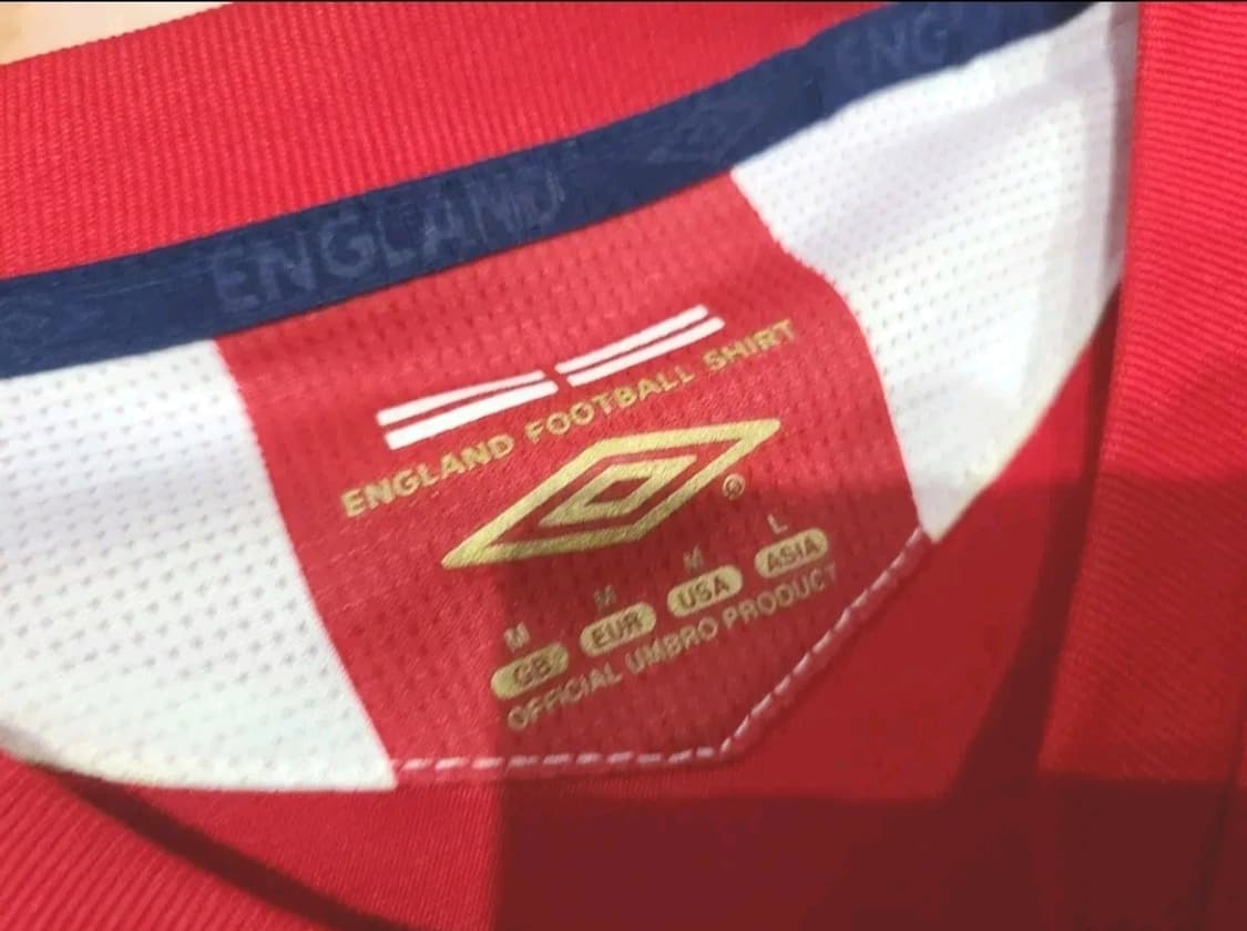 Umbro 06 08 잉글랜드 축구 국대 베컴 올드레플 축구져지 상품이미지4