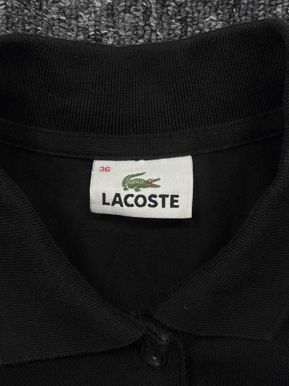라코스테 블랙 슬림핏 반팔 PK 카라티 상품이미지7