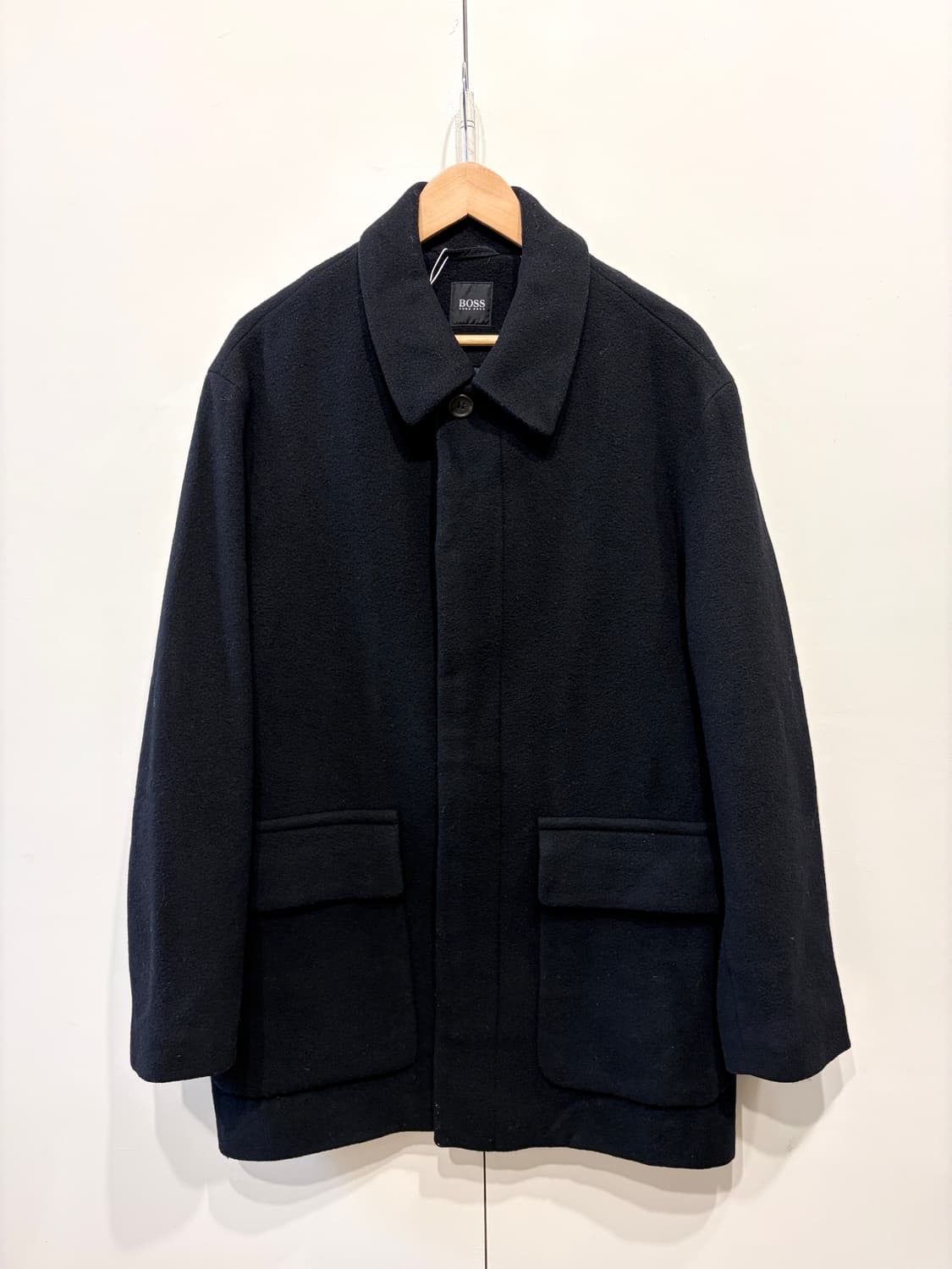 휴고 보스 울 하프 코트 상품이미지1