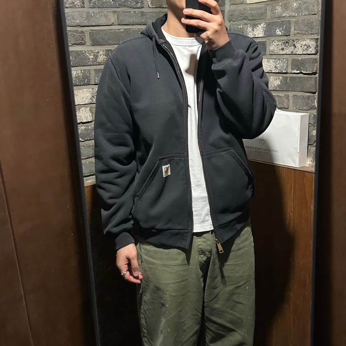 S) 칼하트 레인디펜더 워크웨어 써멀 후드집업 T82 상품이미지10