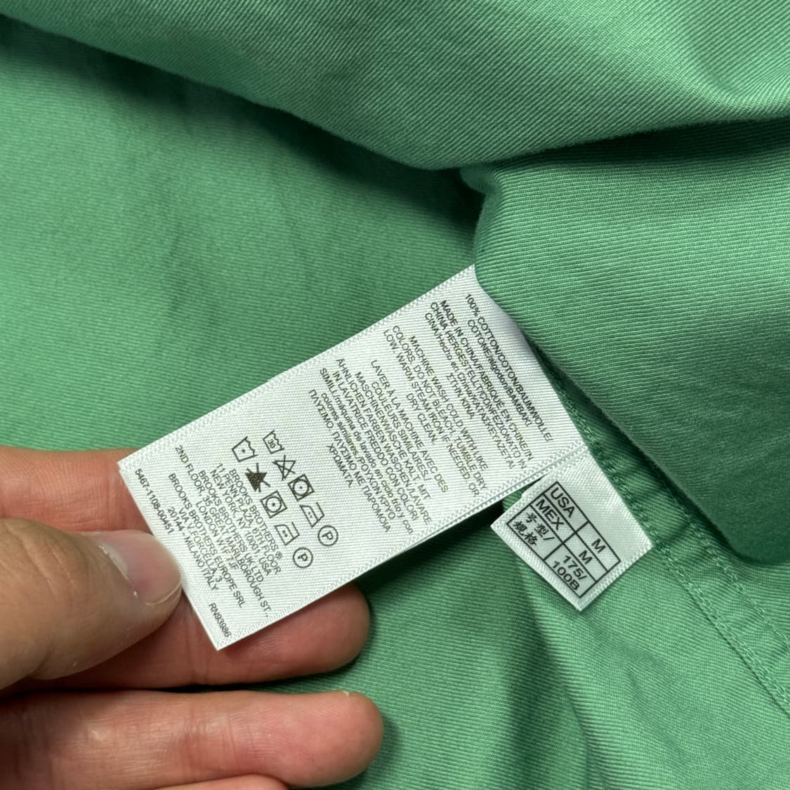 브룩스브라더스 빈티지 그린 포켓 셔츠 M 상품이미지6