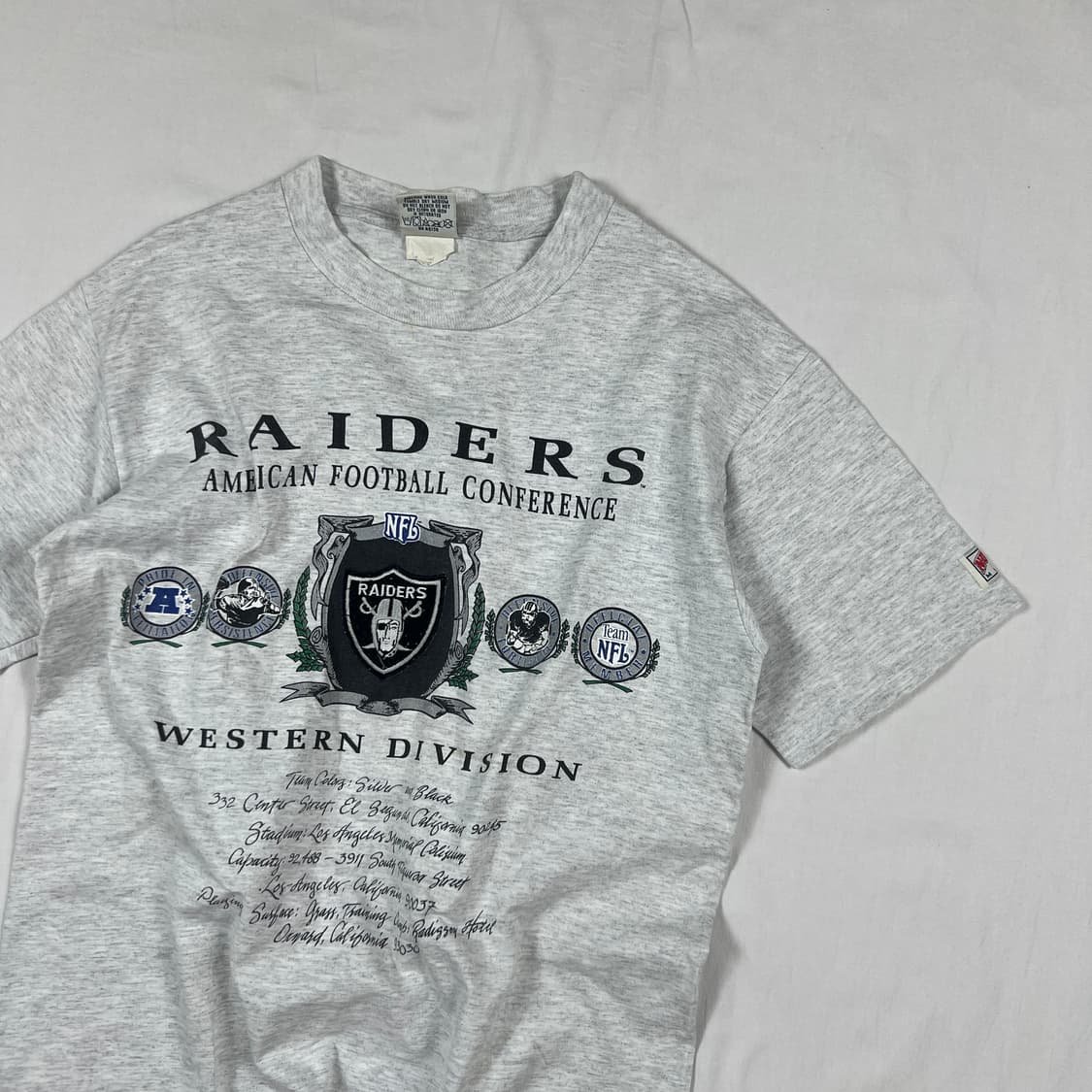 90’s nfl 레이더스 팀 프린트 반팔티 상품이미지3
