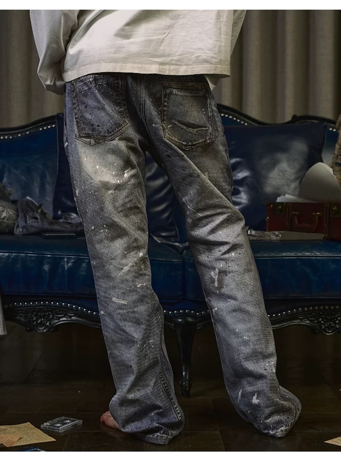 타오바오 WANNA LAB 데님팬츠 상품이미지2