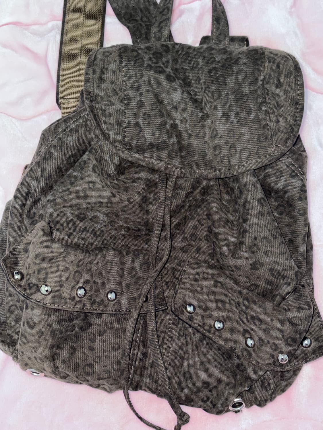 레오파드 호피 가방 백팩 갸루 y2k 상품이미지1