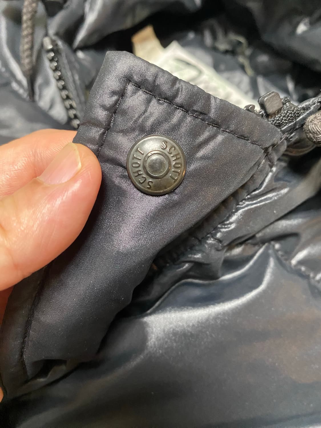 Schott 쇼트 구스다운 롱패딩 L (USA made) 상품이미지5