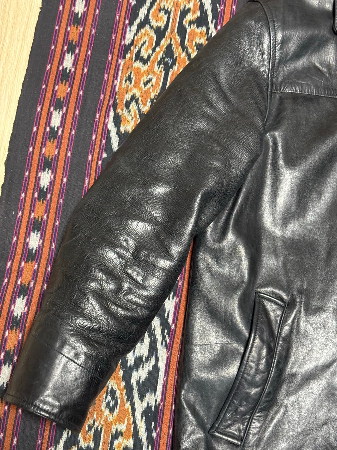 갭 old gap 레더 카코트 s  상품이미지3