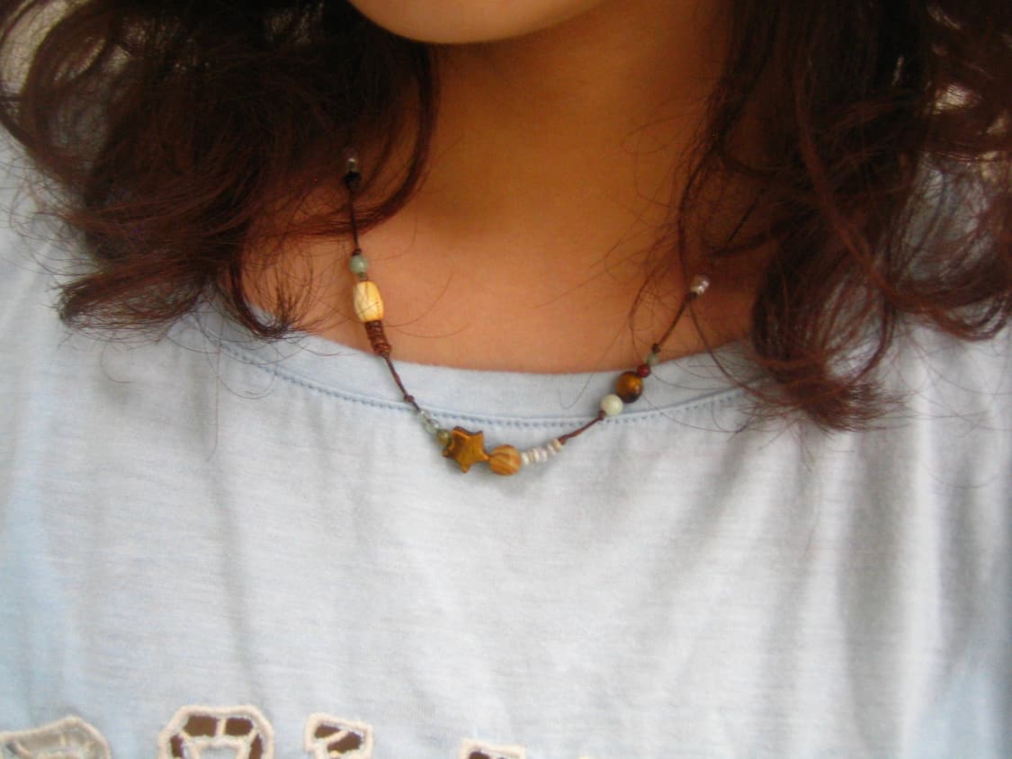 autumn shower necklace 어텀 샤워 핸드메이드 목걸이 상품이미지1