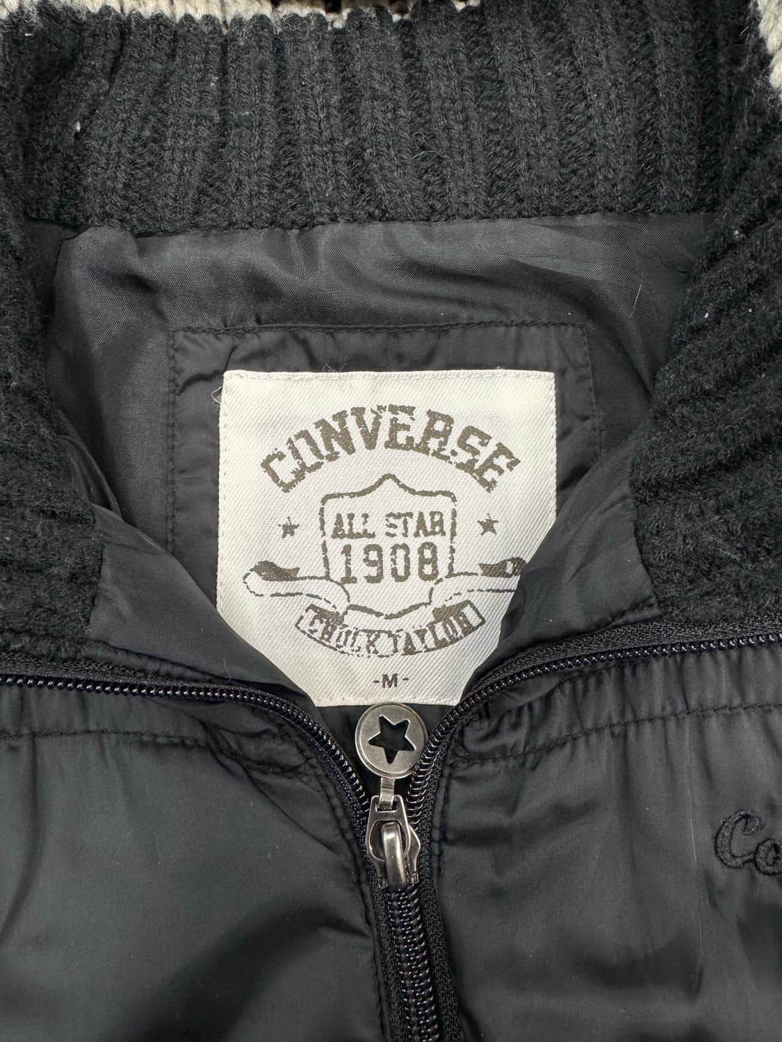 M)컨버스 빈티지 니트 패딩 자켓 상품이미지3