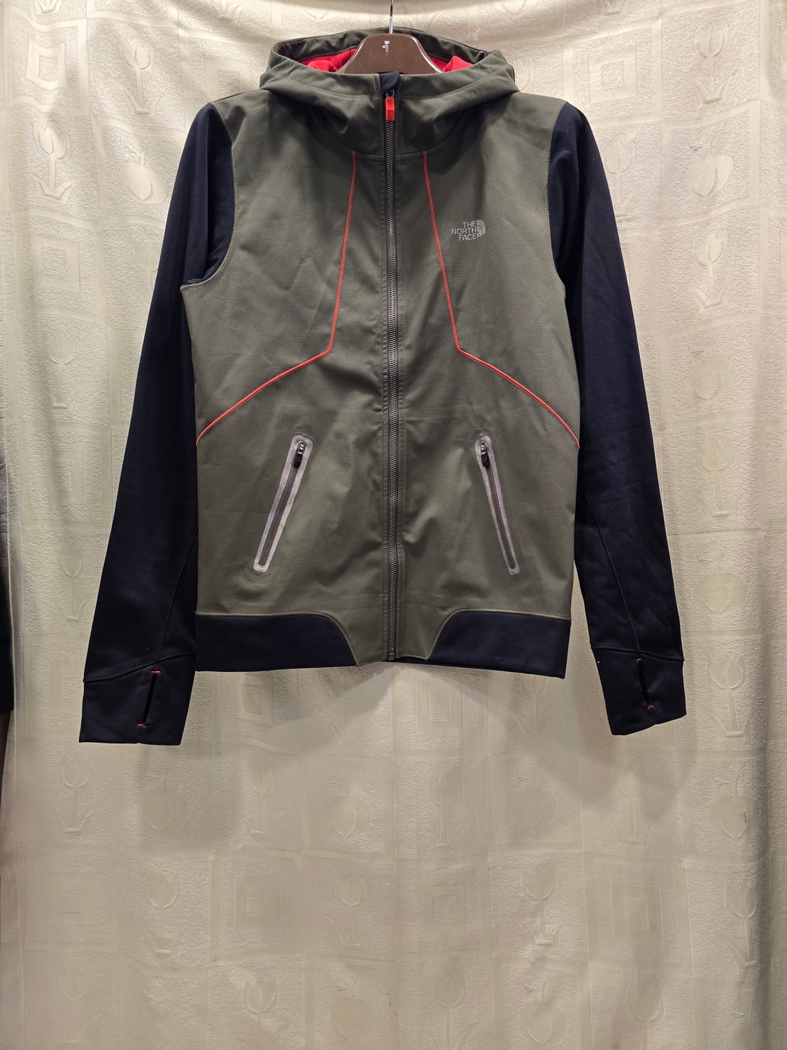 노스페이스 카키 후드집업 자켓 바람막이 S~M 상품이미지1