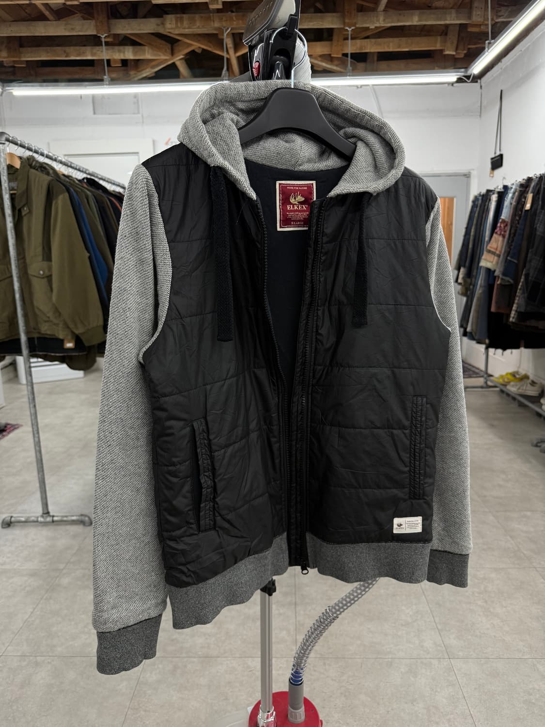 elkex 패디드 후드 자켓 상품이미지4