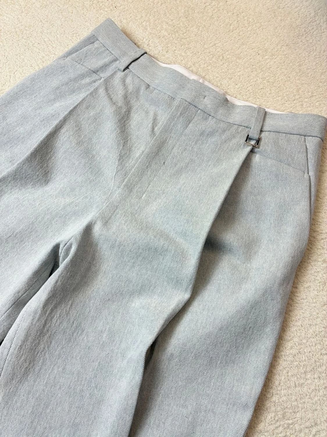 우영미 21ss 클래식 비조 스트랩 투턱 팬츠 PN6200    상품이미지2