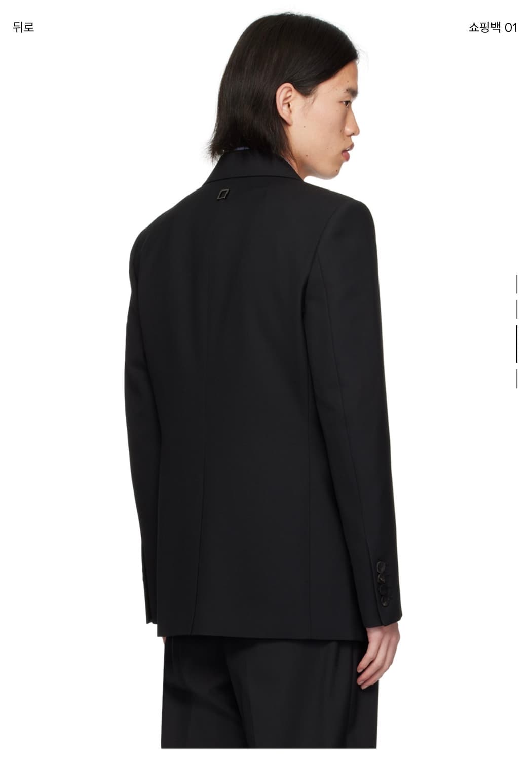 단품판매X 우영미 슬림 블레이저 (부츠컷 슬랙스 셋업 상품) 48size 상품이미지3