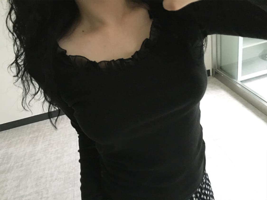 ruffle cross back top 상품이미지2