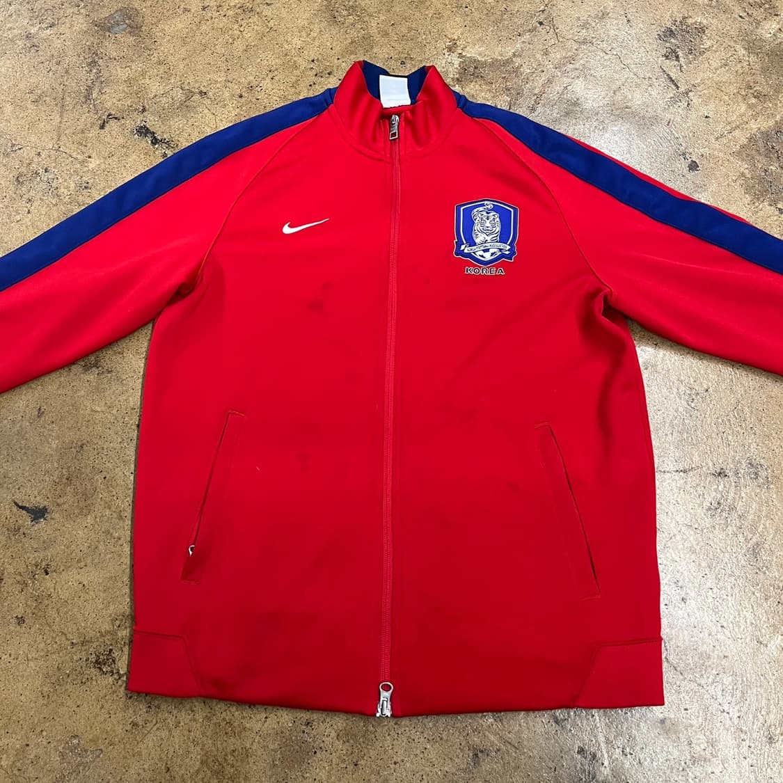 [정품/L] 나이키 대한민국 축구 국가대표팀 트랙탑 레드 b10 상품이미지3