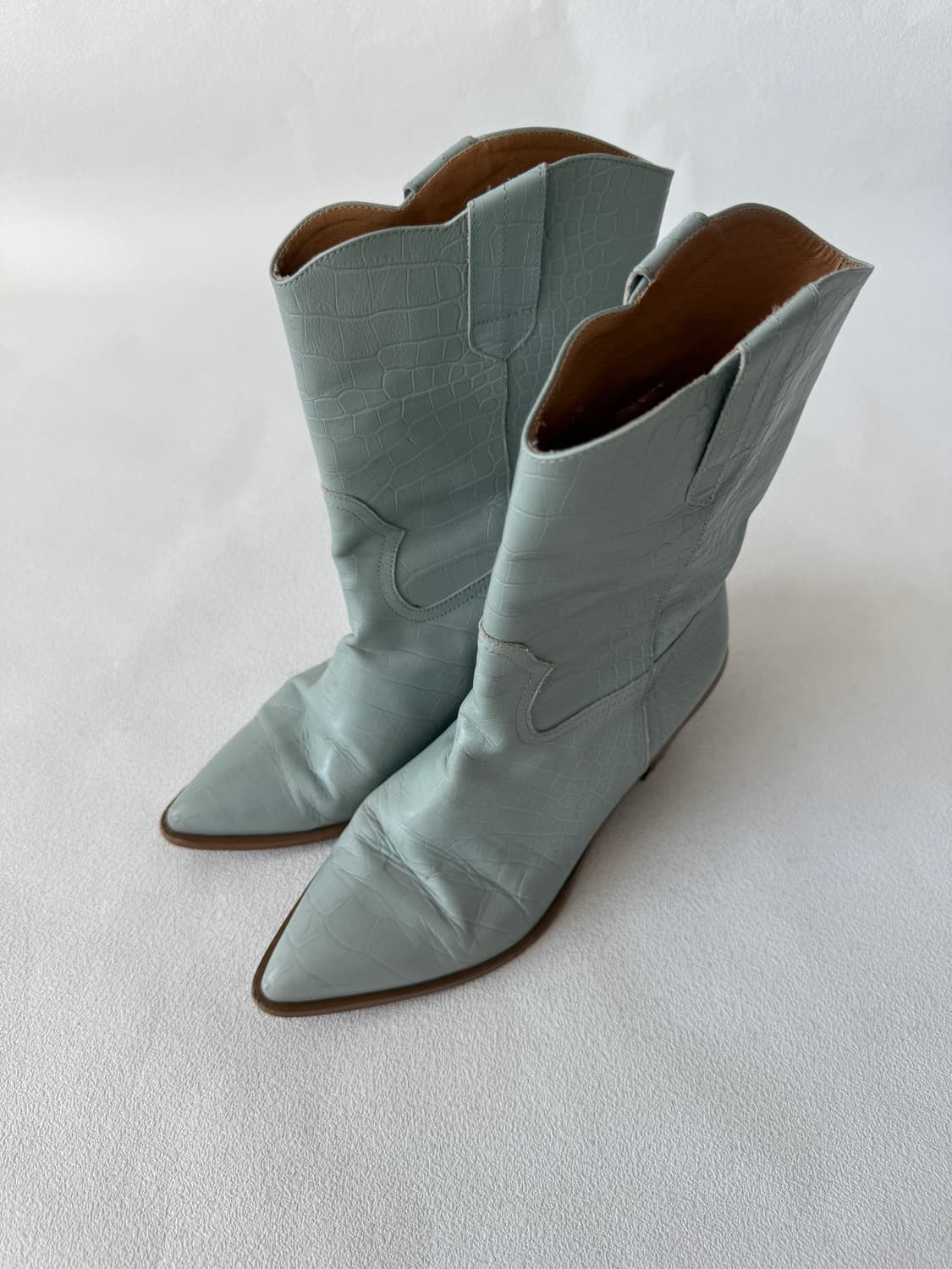 [235]듀엘(Dewl) 크로커 웨스턴 부츠(안감 벗겨짐 확인) 상품이미지4