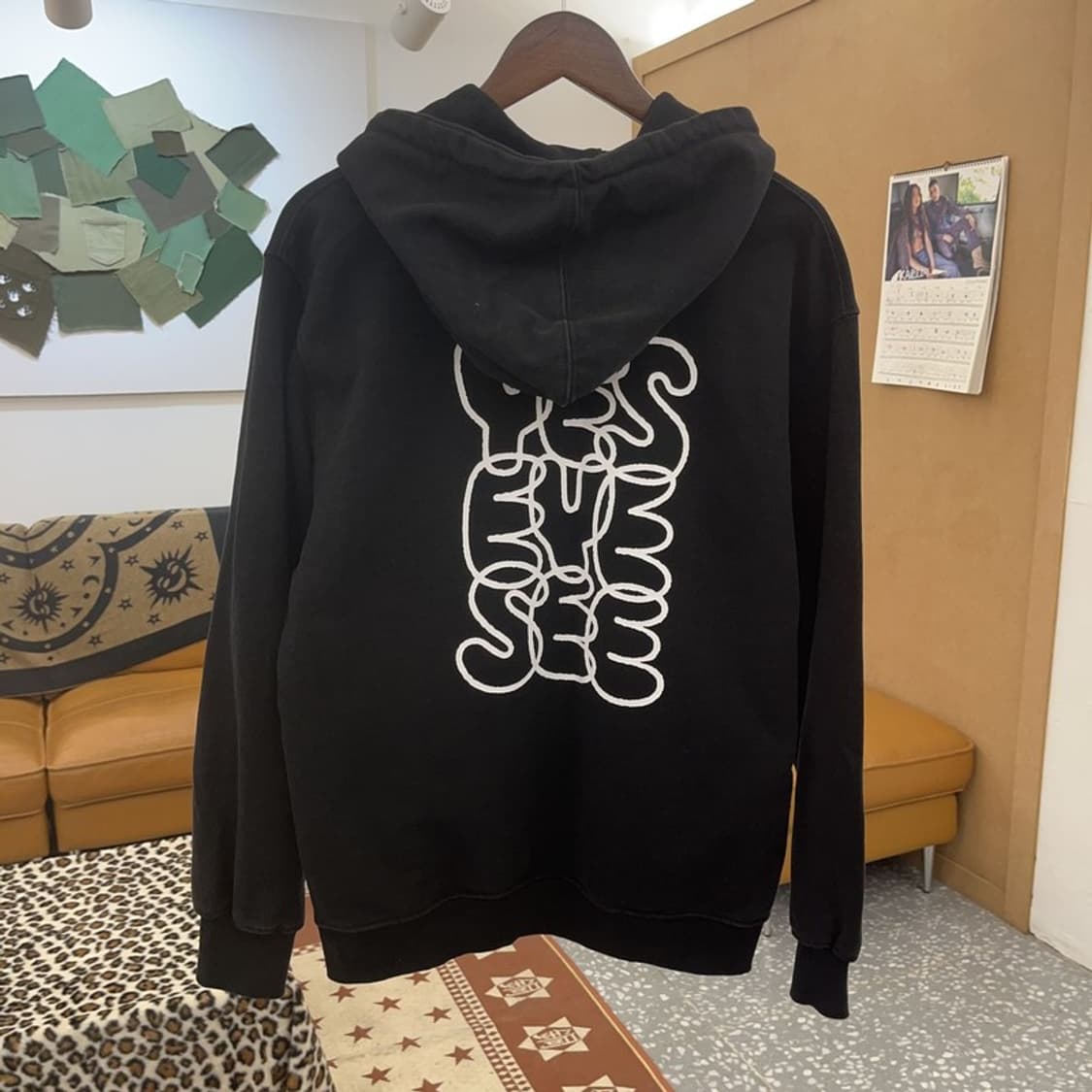 예스아이씨 스트릿 힙합 키치 버블 빅로고 후드티 S C09654 상품이미지4