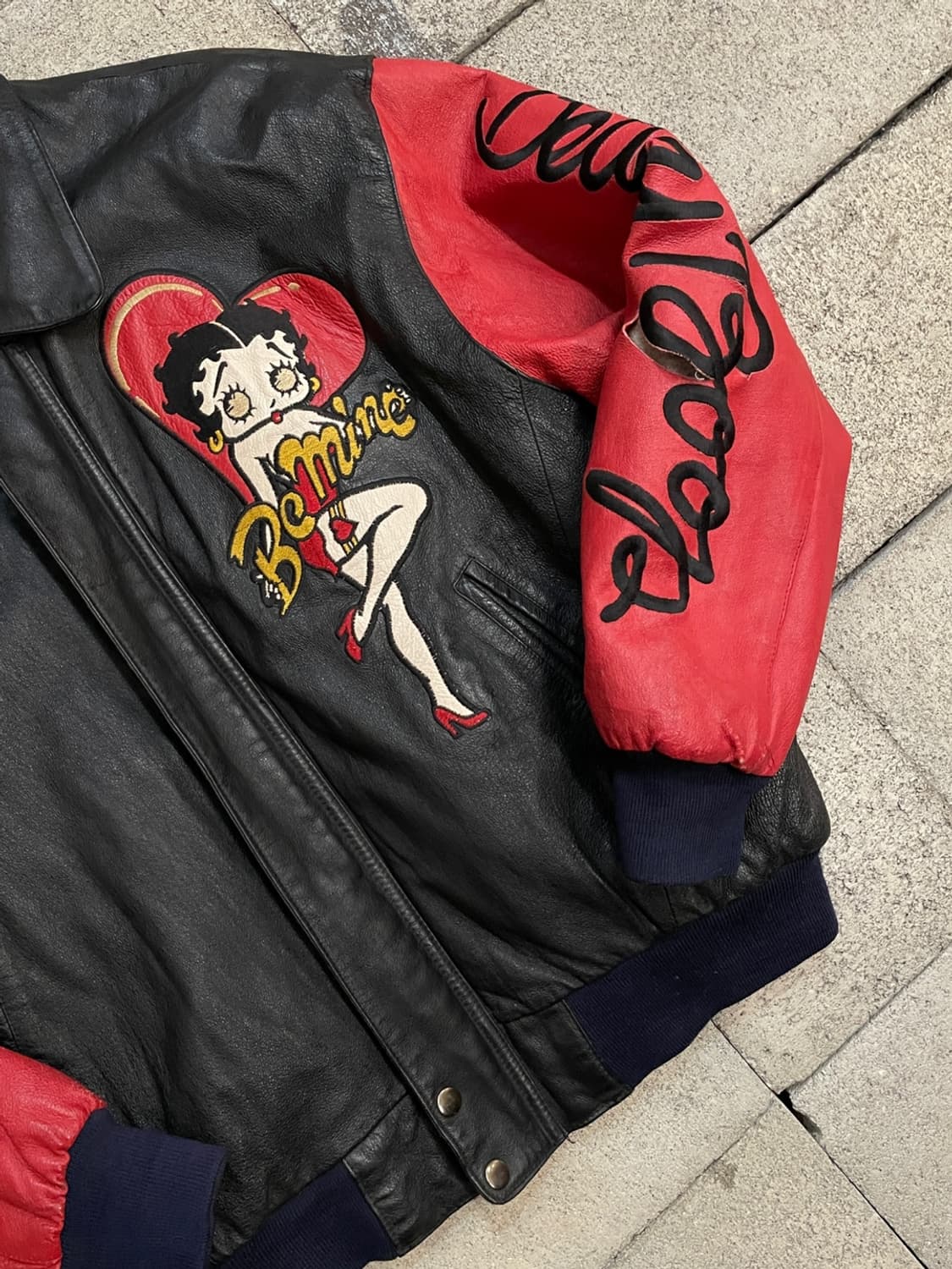90s 빈티지 베티 붑 레더 봄버 자켓 상품이미지9