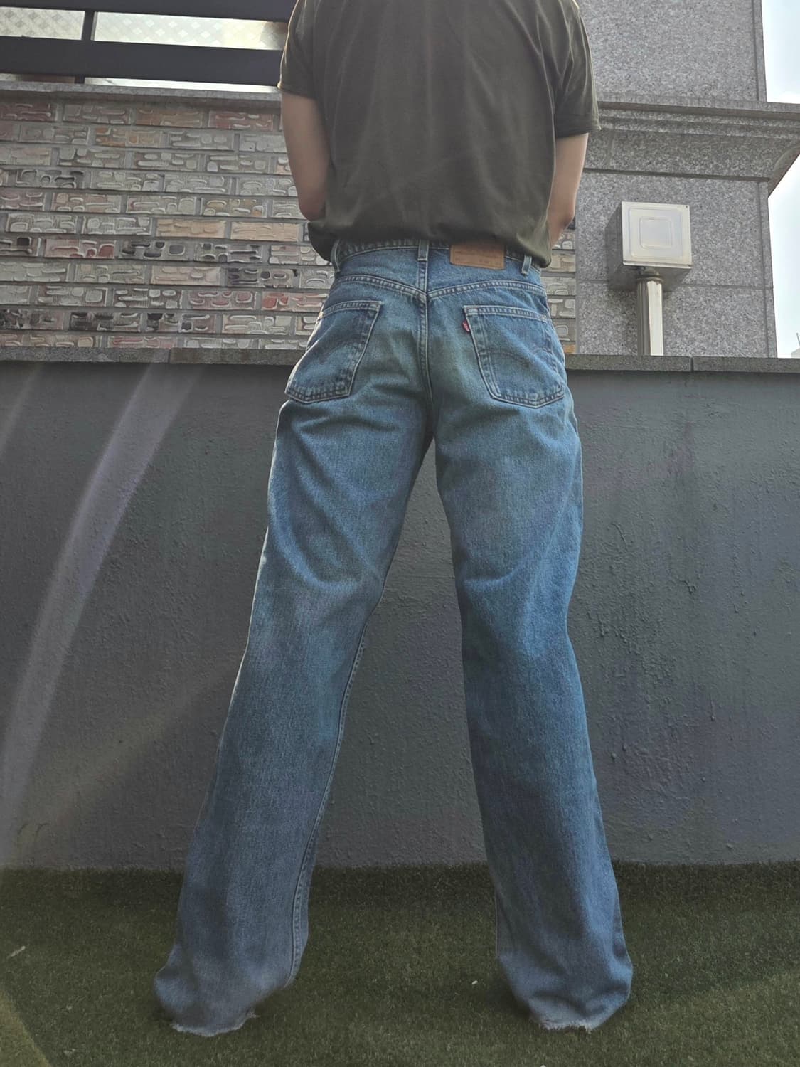 90's levi's 567 extra wide leg jeans 상품이미지7