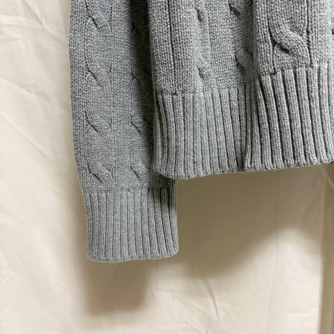 폴로 랄프로렌 케이블 코튼 니트 / 그레이, L 상품이미지6