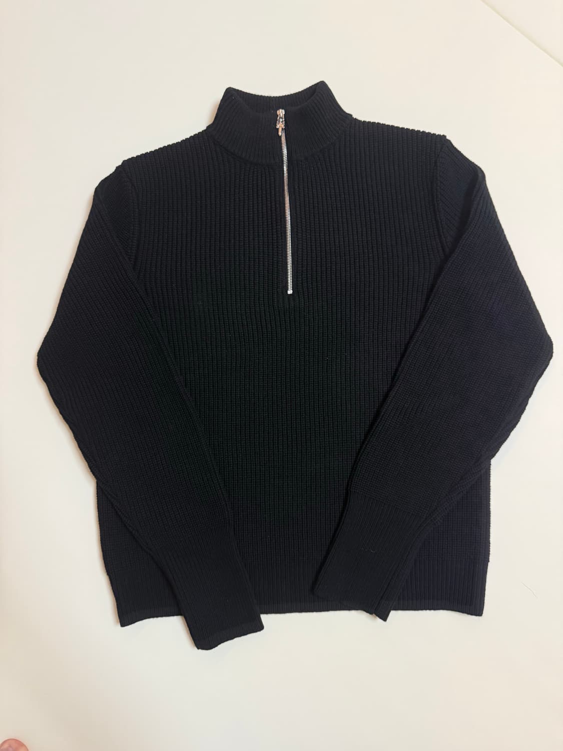 캐시미어 트리플크로스패치 하프집업 니트 크롬하츠 상품이미지1