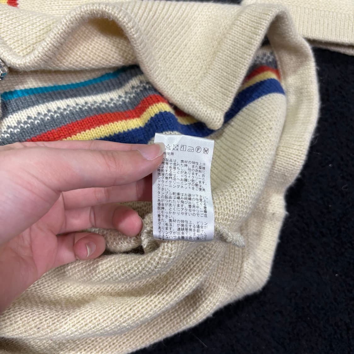 L 인디언 모터사이클 아이보리 오르테가 치마요 가디건 니트 후드집업 상품이미지7