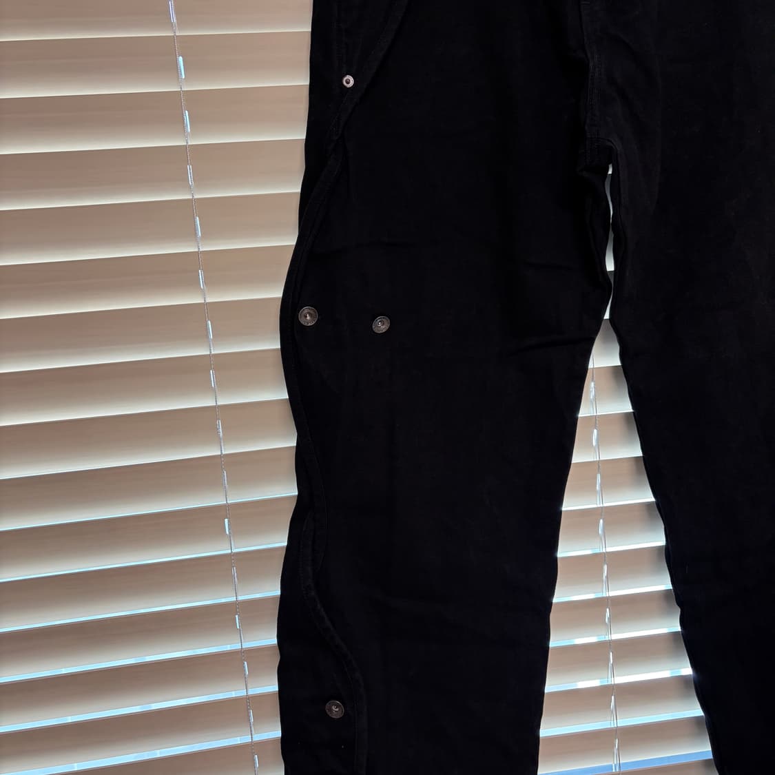 산산기어 SANSAN GEAR 코튼 웨이브 팬츠 블랙 2  상품이미지8