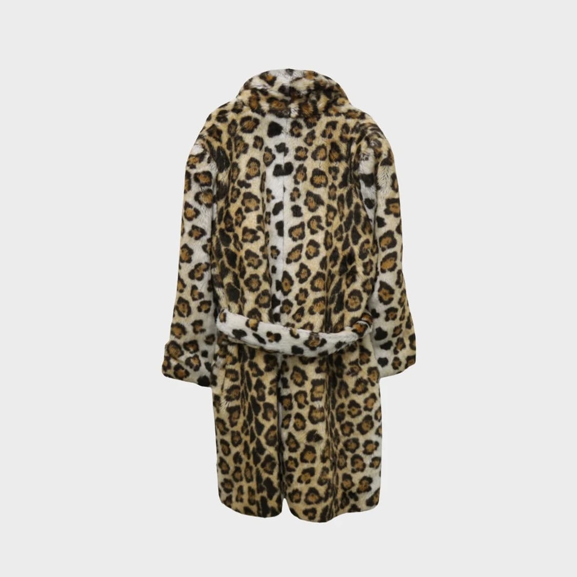 THUNDER 호피 페이크 퍼 벨트 자켓 60791 상품이미지2