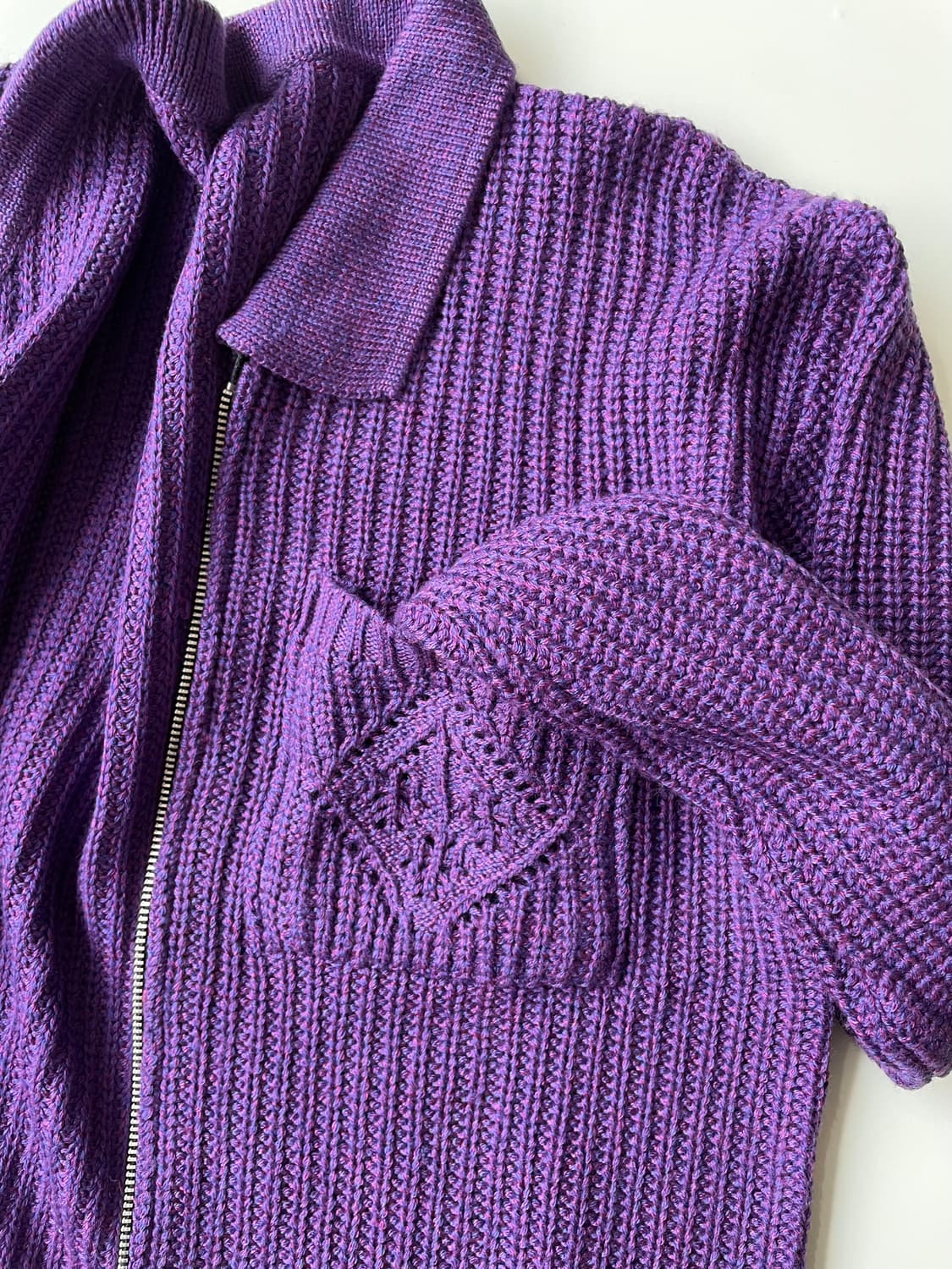 Purple jip-up knit 상품이미지2