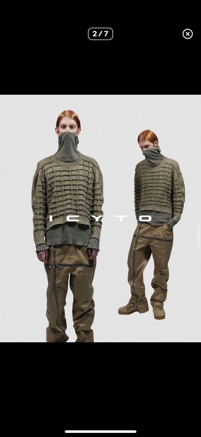 구합니다) 아이시토 크로스 지퍼 팬츠 icyto cross zipup 상품이미지1