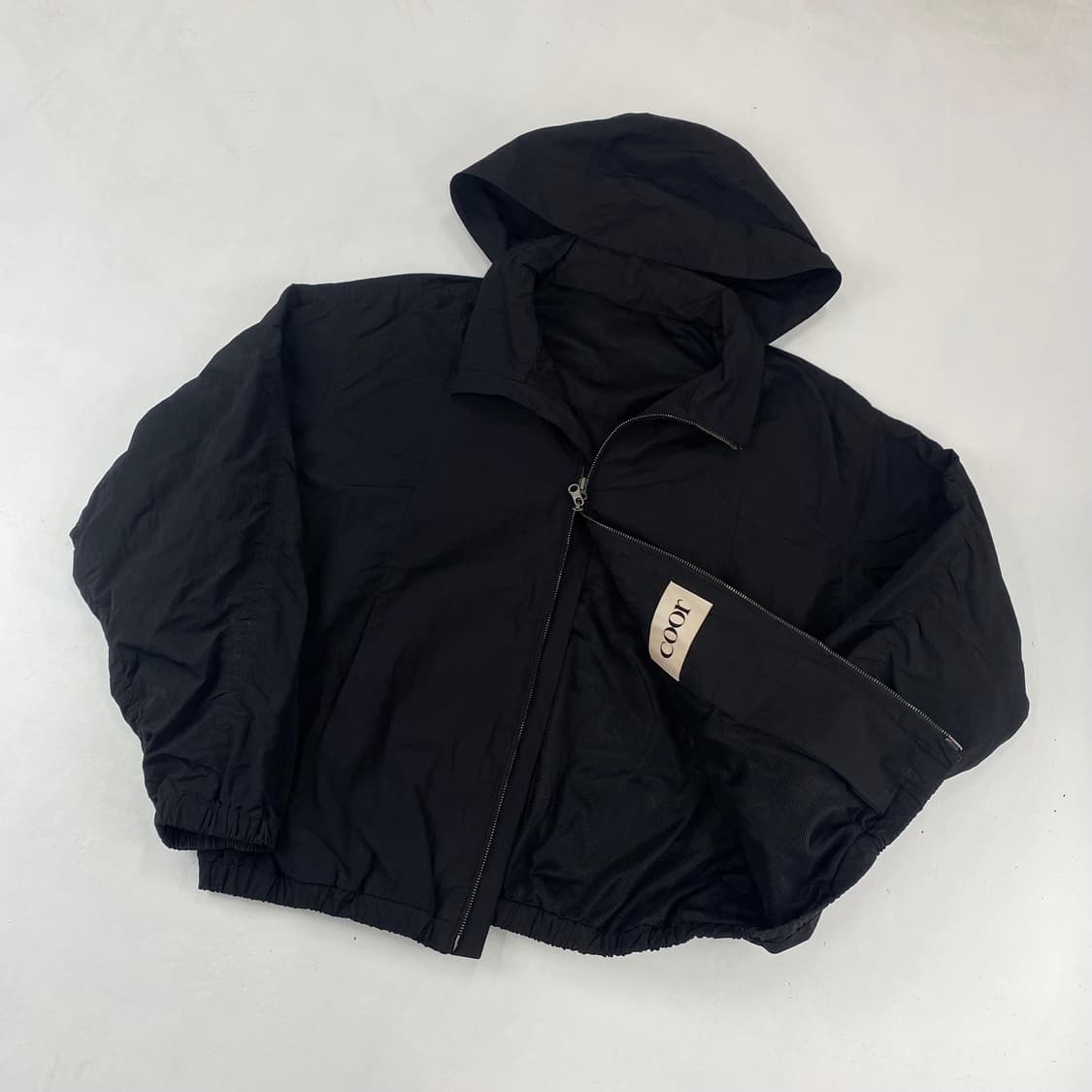 쿠어 블랙 나일론 투웨이 트랙 자켓 (100) 상품이미지1