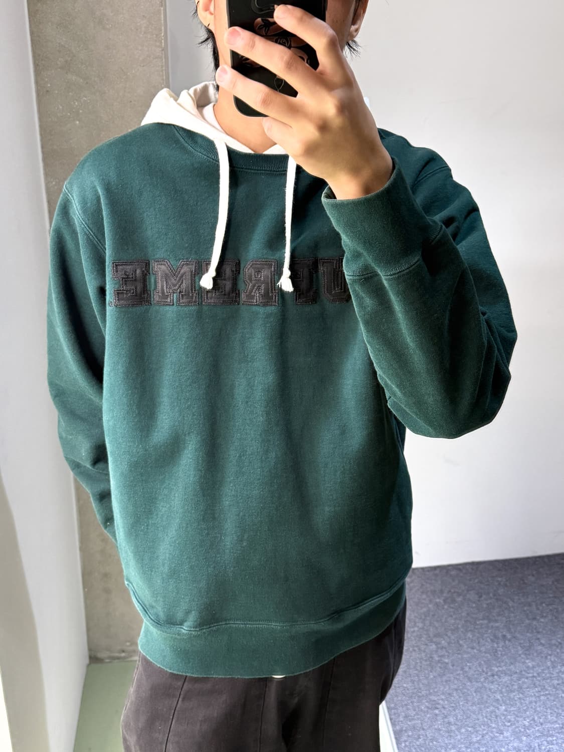 슈프림 14AW 후디드 크루넥 상품이미지1