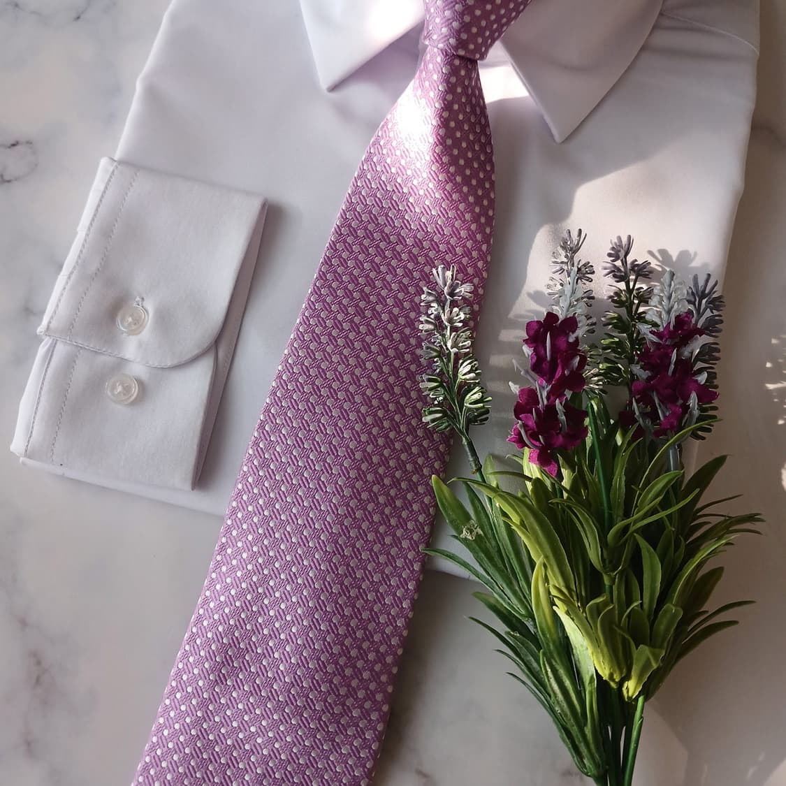 닥스 실크&폴리 핑크 자카드 넥타이 9cm A+등급 A18880
 상품이미지5