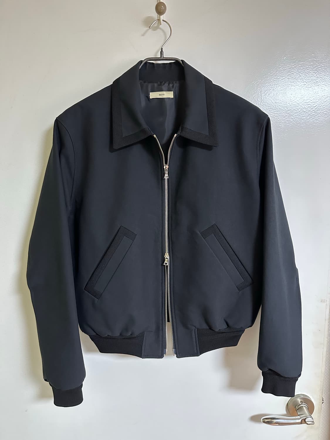 [M](리리지퍼 투웨이 수선)렉토 콘트라스트 코튼 자켓 상품이미지3