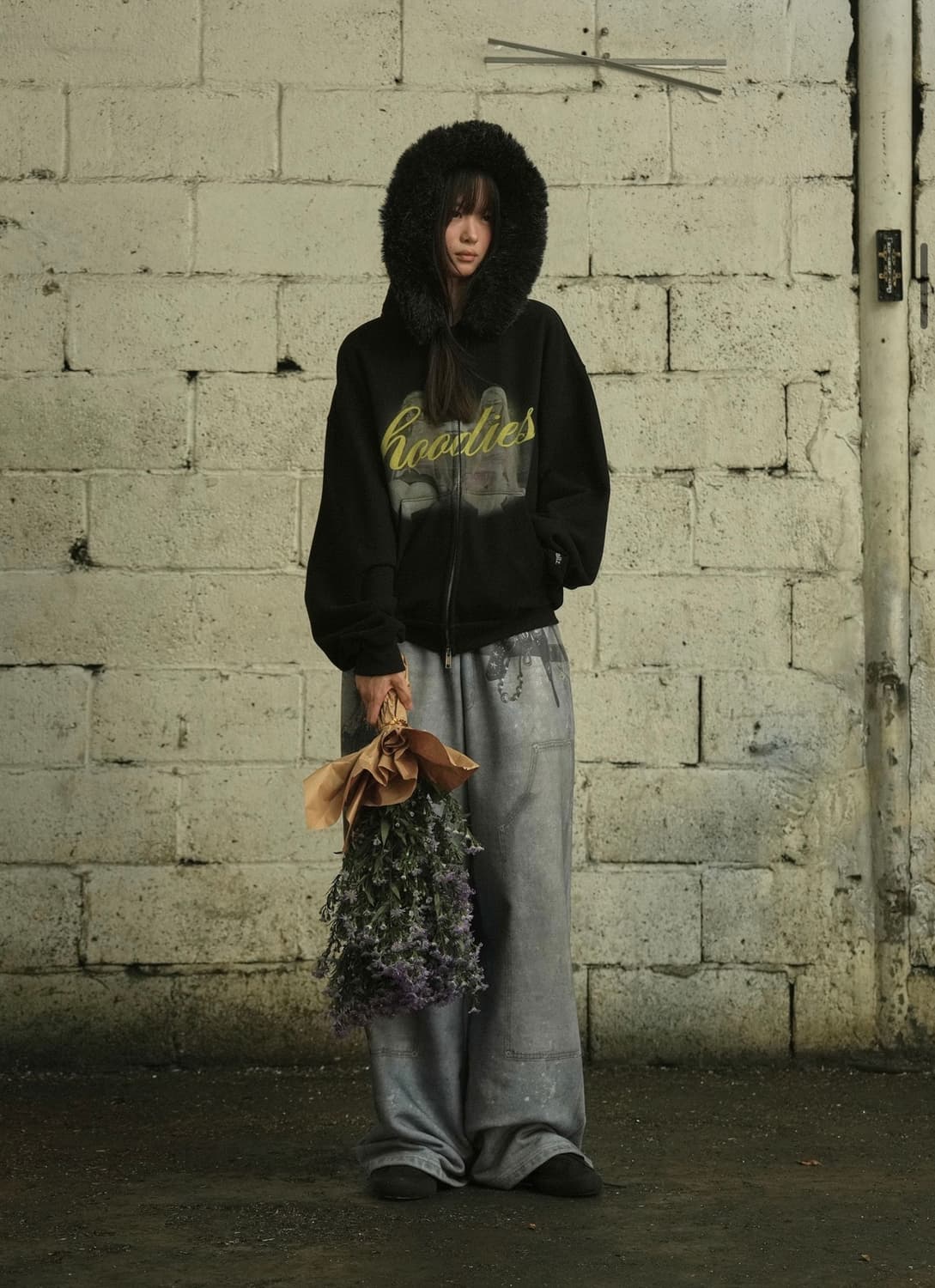 그레일즈 트윈 퍼 집업 후디 상품이미지2