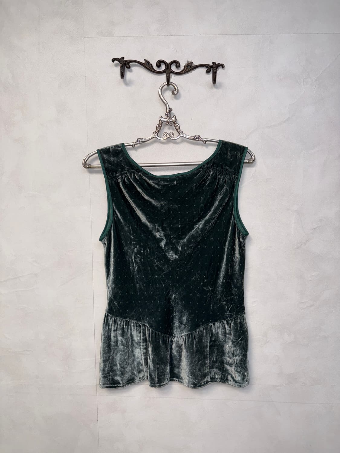 Marc Jacobs green velvet silk dot setup 상품이미지7