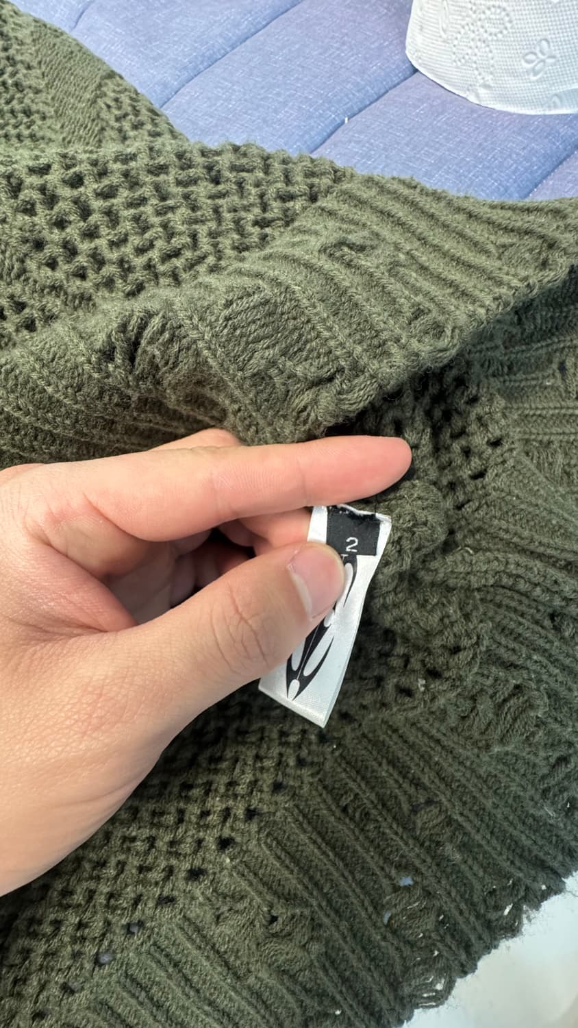 떠그클럽 카키 니트 2사이즈 상품이미지8