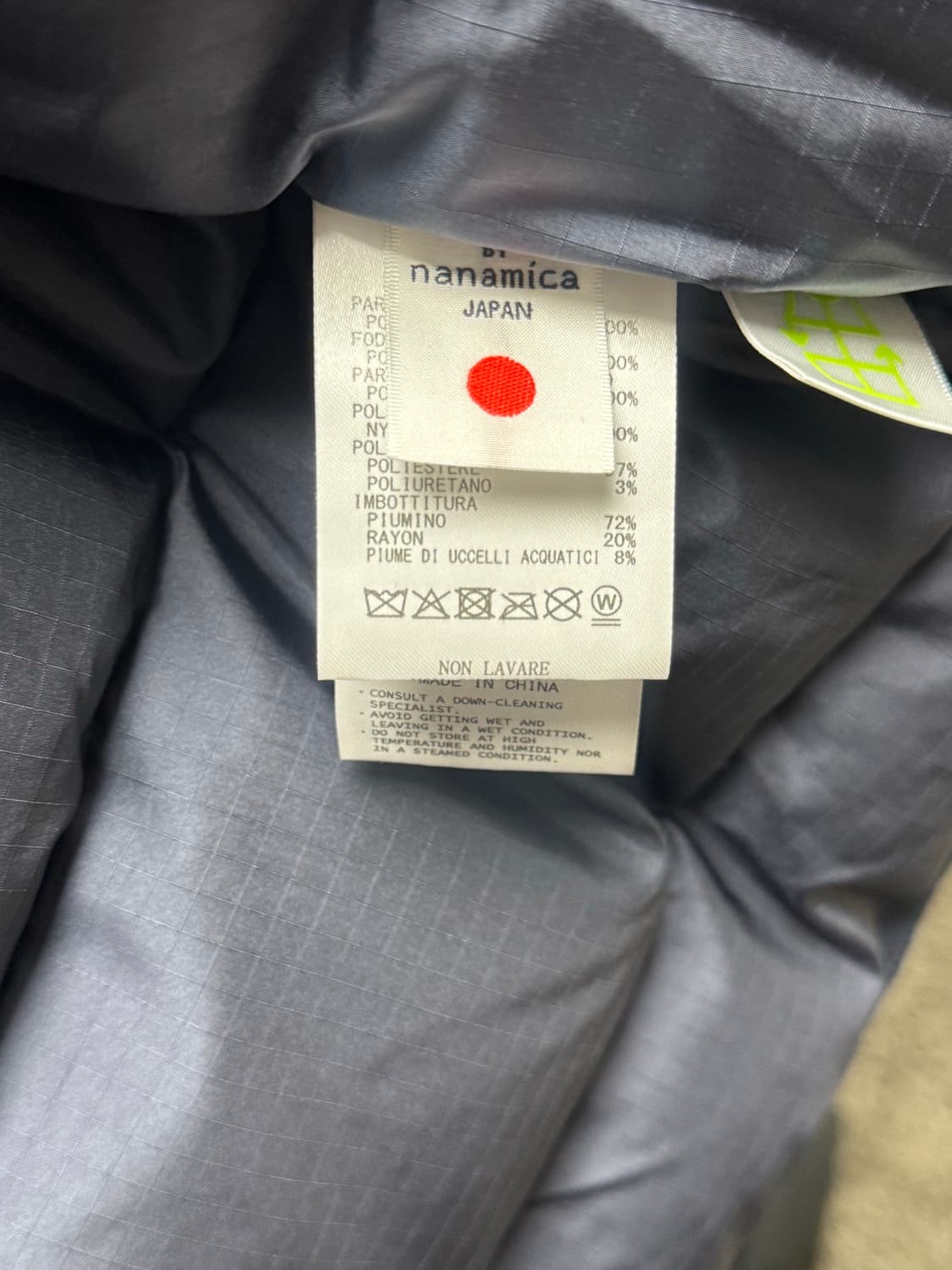 나나미카 고어텍스 다운코트 L 네이비 상품이미지3