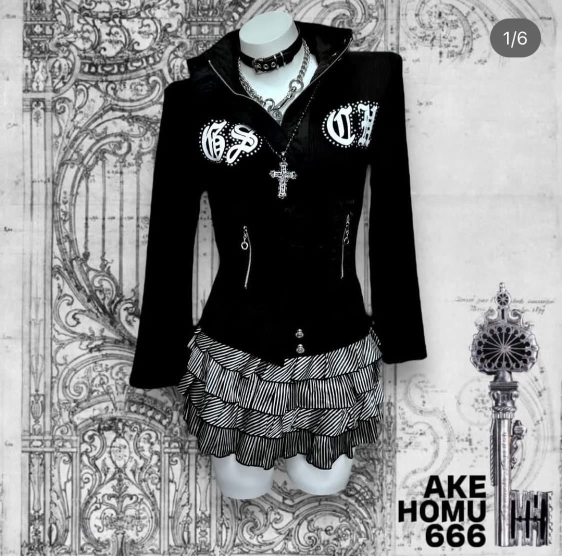 Cubic punk lettering zip-up 상품이미지1