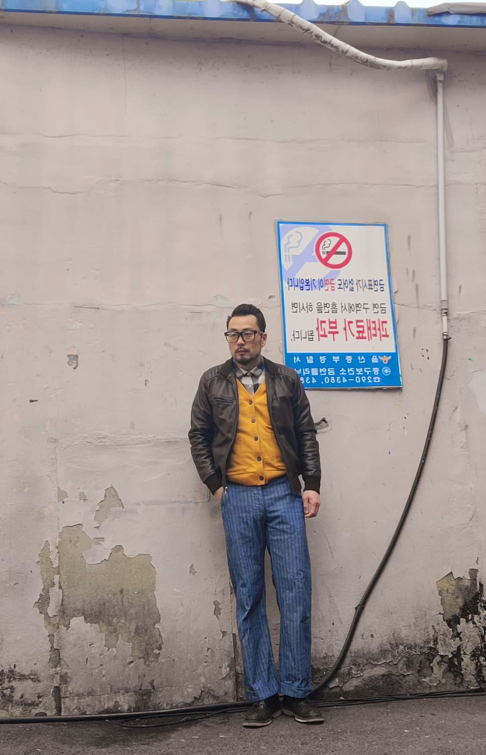 웨어하우스 덕디거 블루 헤링본 워크 팬츠 상품이미지3