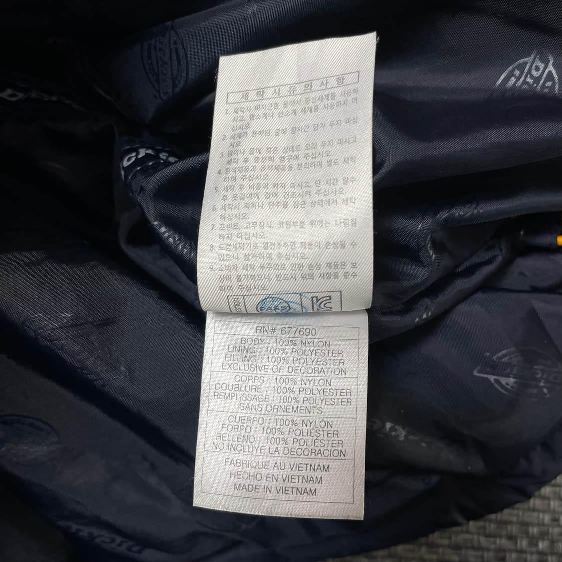 디키즈 네이비 경량 패딩 자켓 S-M 상품이미지6