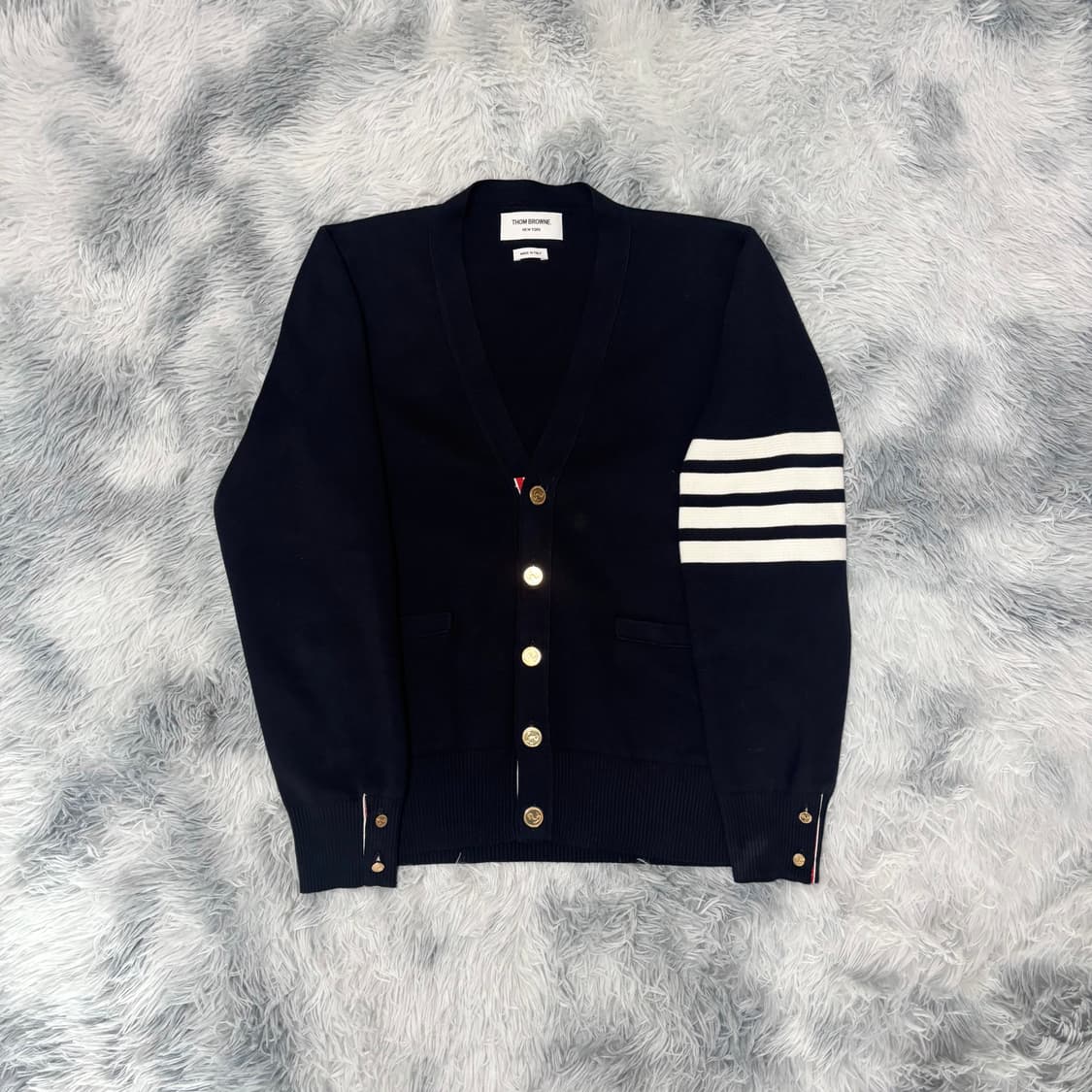 [1 Size] 톰브라운 밀라노 스티치 금장 가디건 상품이미지1